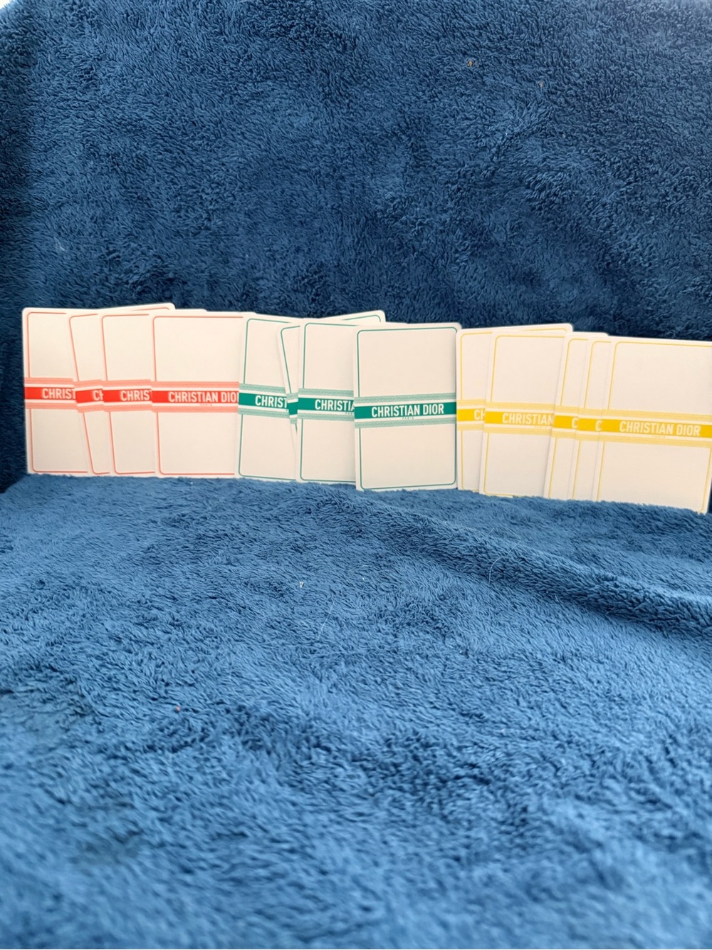Dior Playing Cards Set with Red, Green, and Yellow Bands